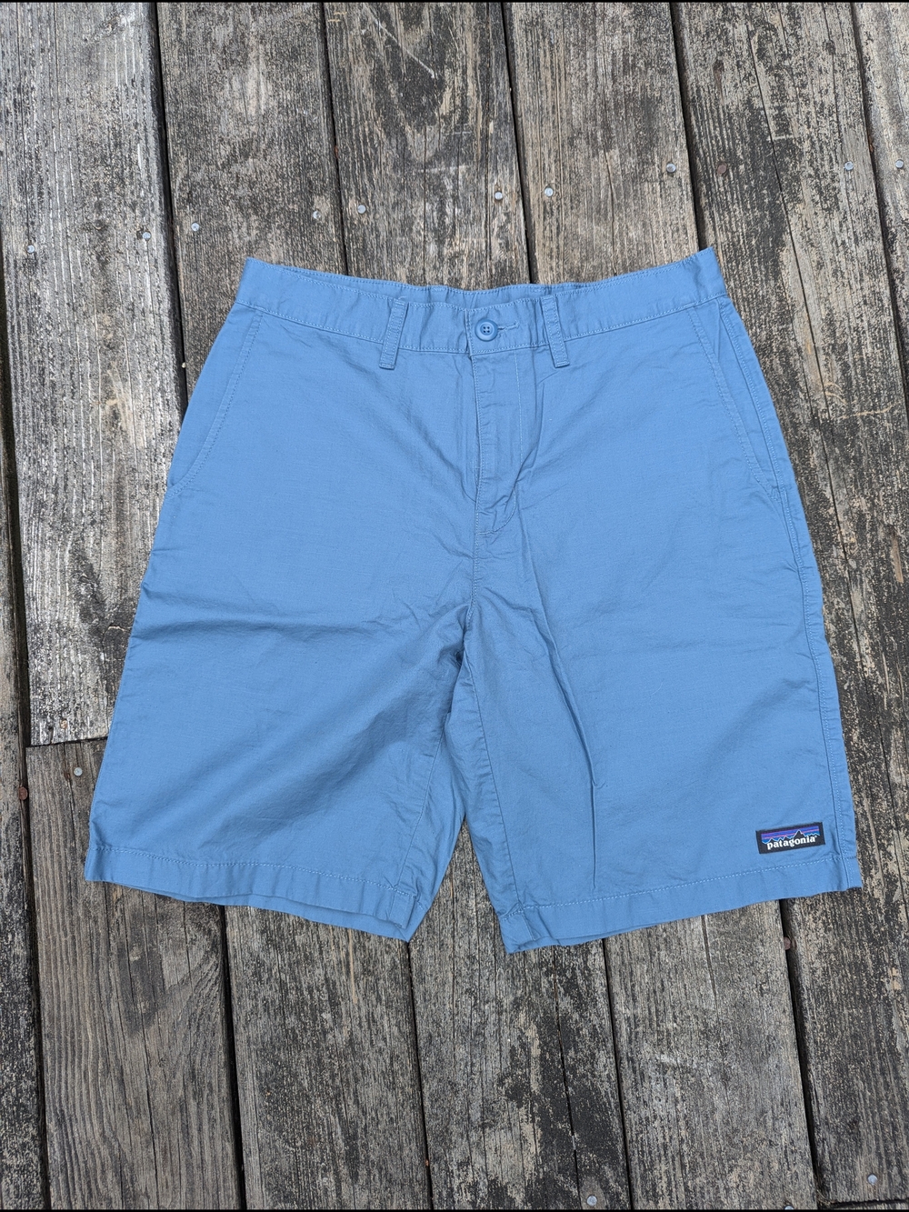 Patagonia Blue Hemp And Cotton Blend Shorts